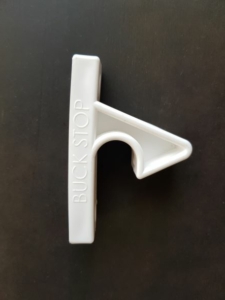 White Buck Stop Door Stop